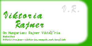 viktoria rajner business card